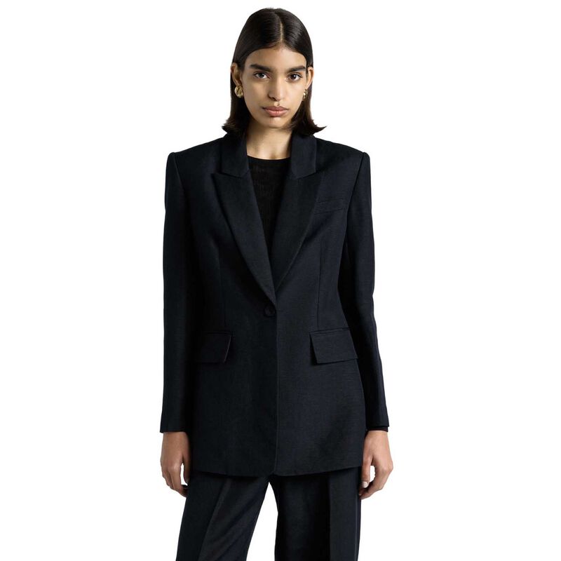 Cue Lustre Linen Blend Blazer image number 0